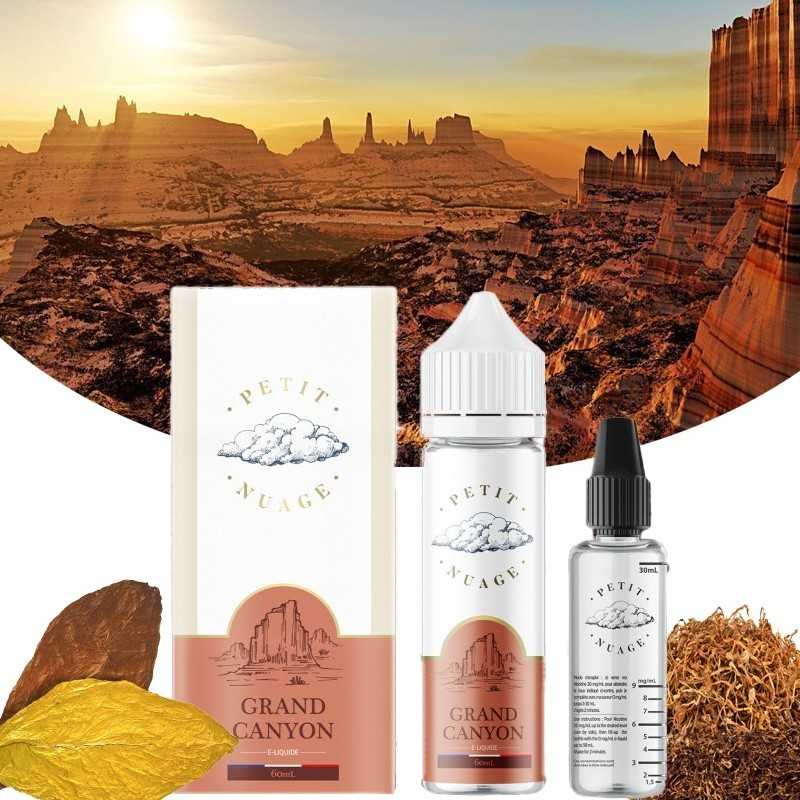 GRAND CANYON 60ML - PETIT NUAGE avec feuille de tabac