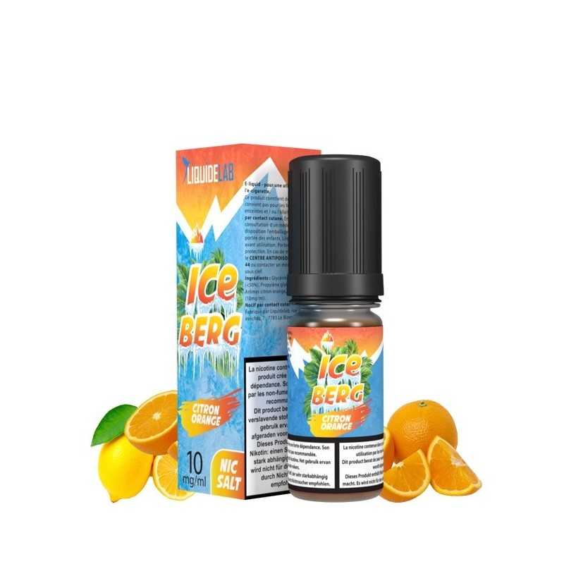 ICEBERG CITRON ORANGE 10 ML 10MG SEL DE NICOTINE- O'JLAB, goût agrumes