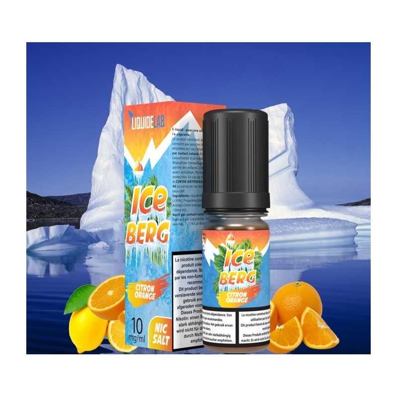 ICEBERG CITRON ORANGE 10 ML 10MG SEL DE NICOTINE- O'JLAB, goût agrumes