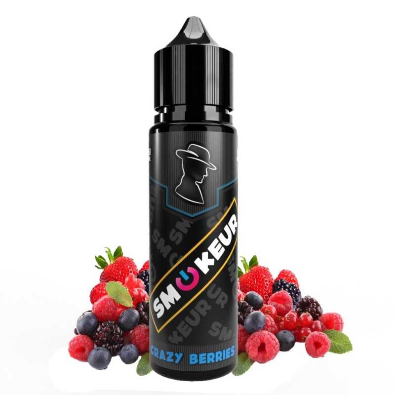 Flacon Crazy Berries smokeur 50ml avec ses fruits rouges ou baies rouges