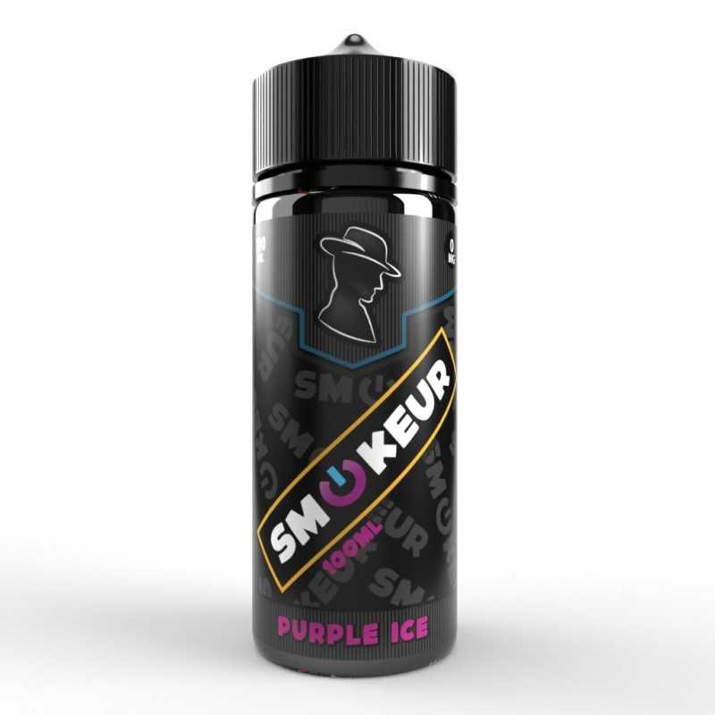 Flacon eliquide 100 ml avec son raisin noir et ses glaçons bien frais. Purple-Ice smokeur en 100 ml