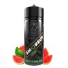 Fiole de e-liquide 100ml Watermelon smokeur avec sa pastèque juteuse en et des tranches de pastèque.