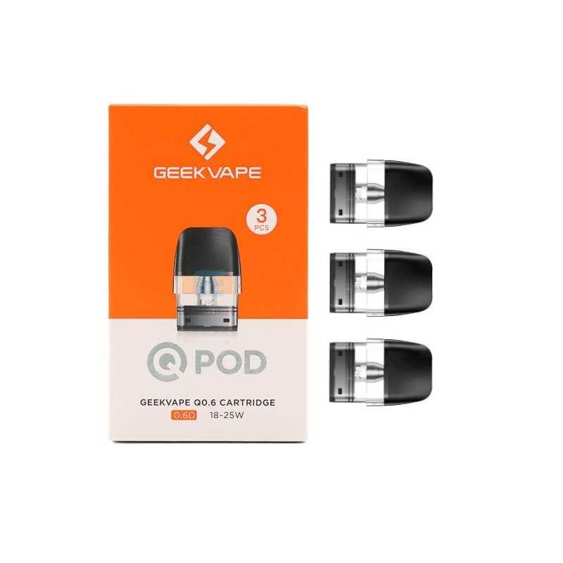 Cartouches Q Geek Vape - Boite de 3