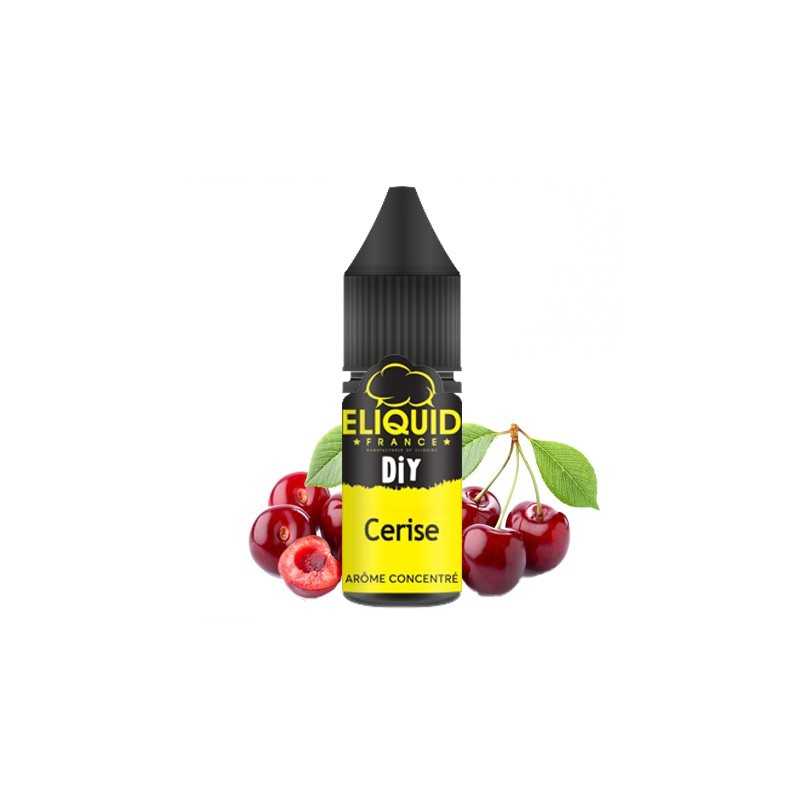 Flacon de cerise eliquid france en 10ml avec ses cerises juteuses.