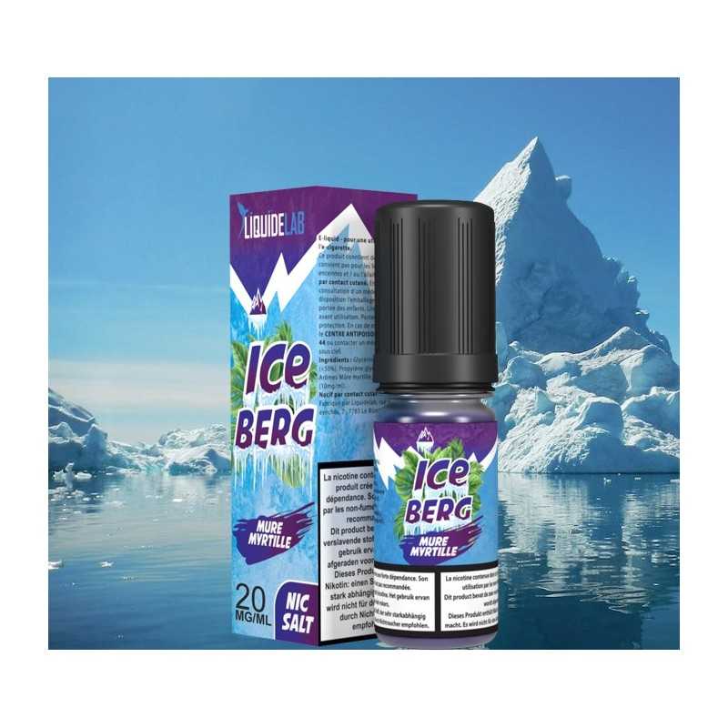 E-LIQUIDE ICEBERG MURE-MYRTILLE 10 ML- 20MG SEL DE NICOTINE- O'JLAB