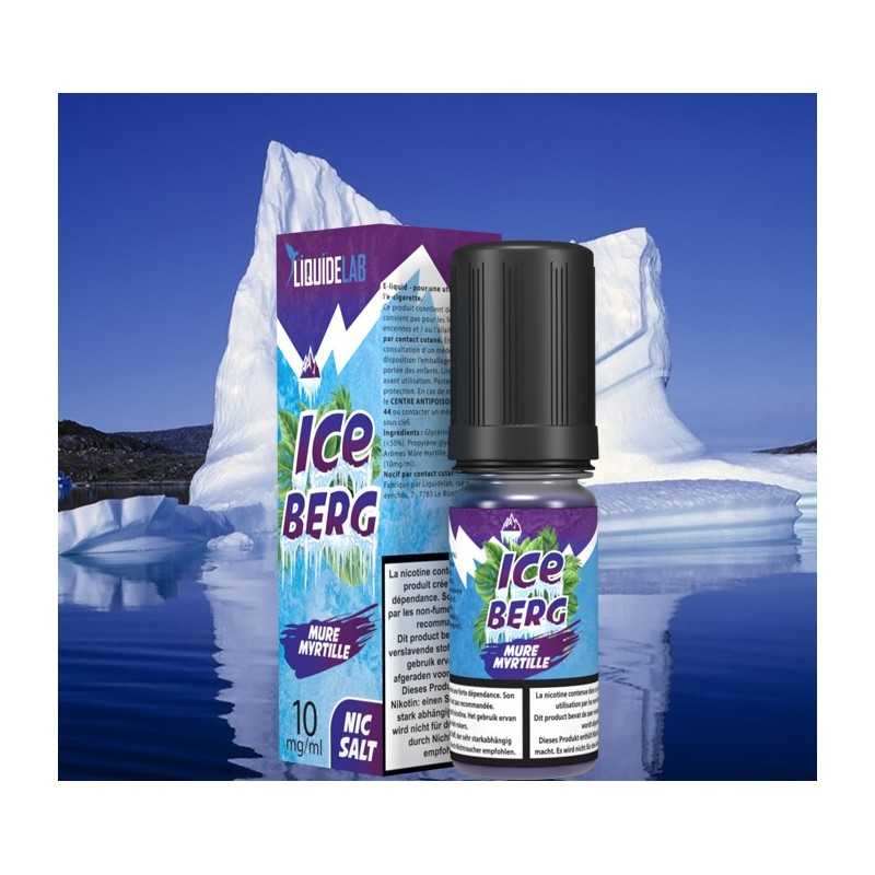 E-LIQUIDE ICEBERG MURE-MYRTILLE 10 ML SEL DE NICOTINE A 10MG - O'JLAB