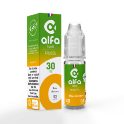 Flacon e-liquide 10 ml coco d'alfaliquid