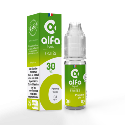 E LIQUIDE POMME VERTE d'Alfaliquid avec son étui