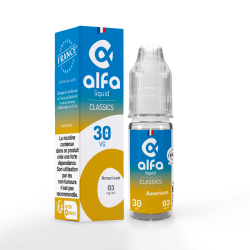 Flacon 10 ml de e-liquide American alfaliquid