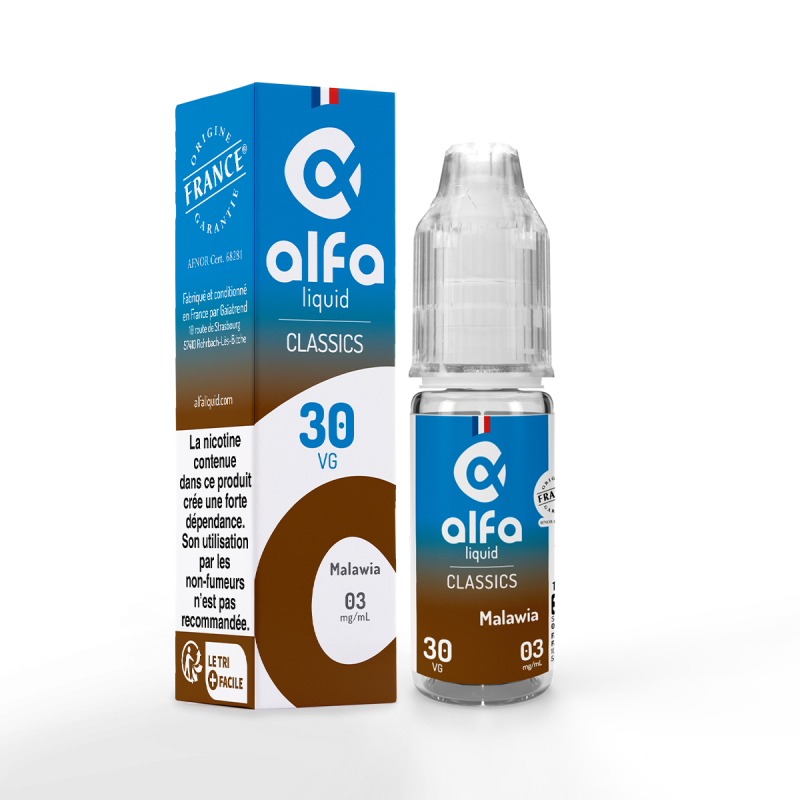 Flacon e-liquide malawia 10 ml - alfaliquid