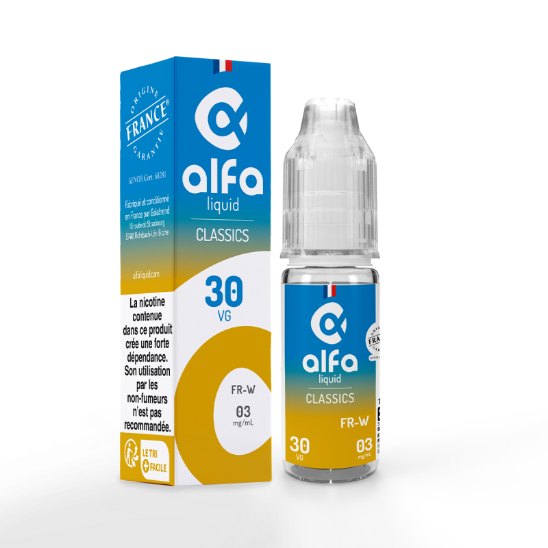 Flacon e-liquide FR-W 10 ml - Alfaliquid