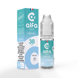 E liquide fiole 10 ML MENTHE alfaliquid