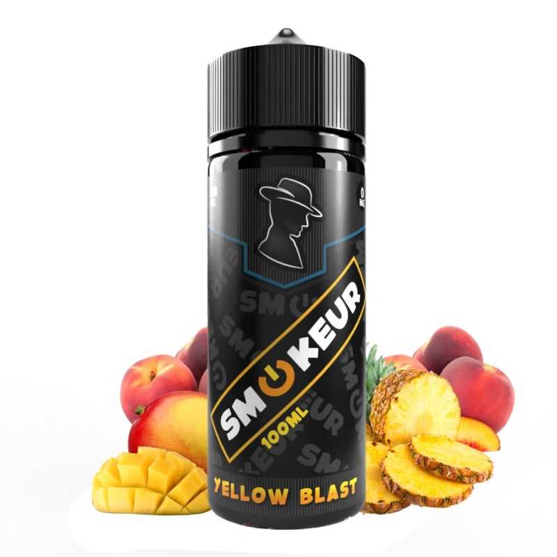 e liquide 100ml ananas-mangue-pêche smokeur yellow blast et ses fruits