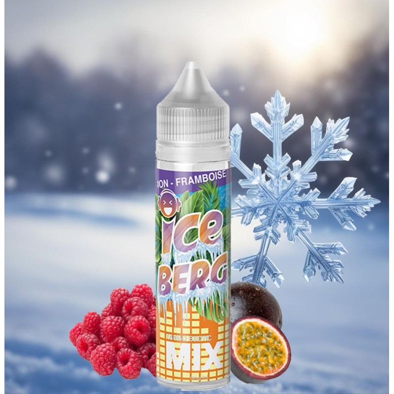 E-liquide ICEBERG MIX PASSION - FRAMBOISE 50 ml - O'juicy