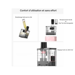 3 CARACTERISTIQUES CARTOUCHES POD APEX - VAPORESSO