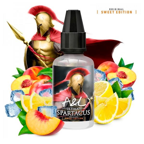 Concentré spartacus 30ml pêche et citron frais avec son guerrier