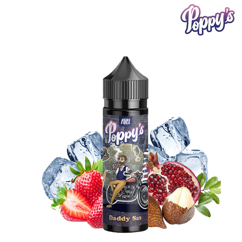 Fiole de daddy sax poppy's e liquide en 50 ml