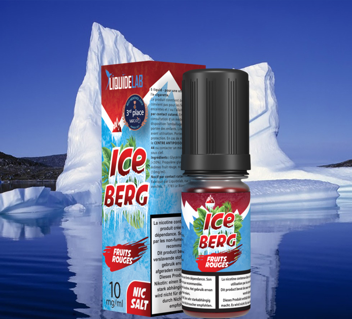 iceberg-fruits rouges-10ml-o-jlab sel de nicotine 10 mg