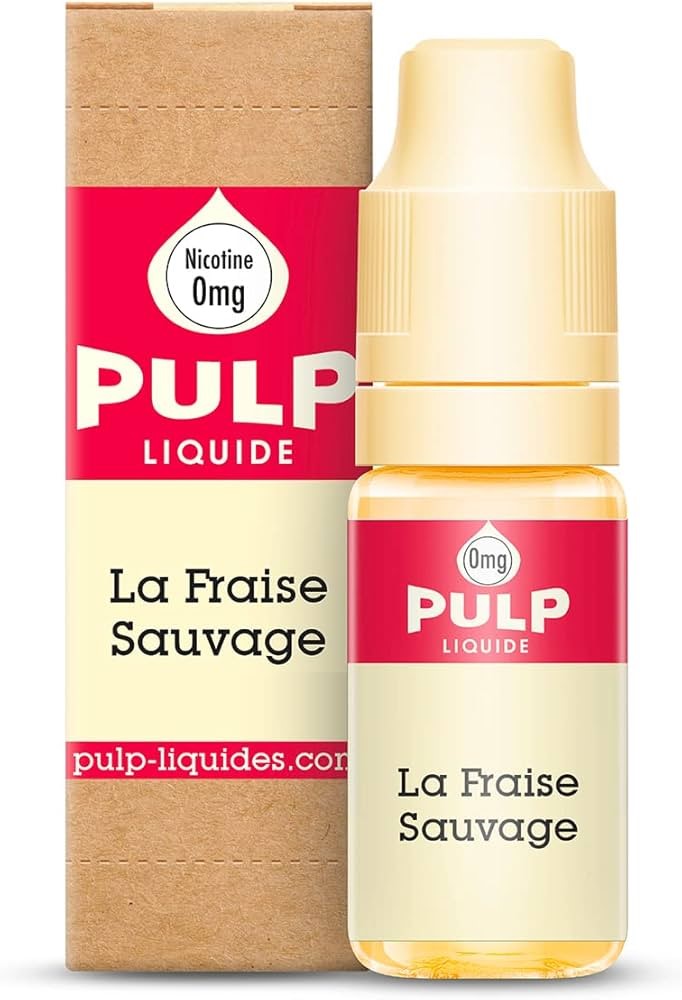 Image d'un flacon de Eliquide Fraise Sauvage 10ml Pulp