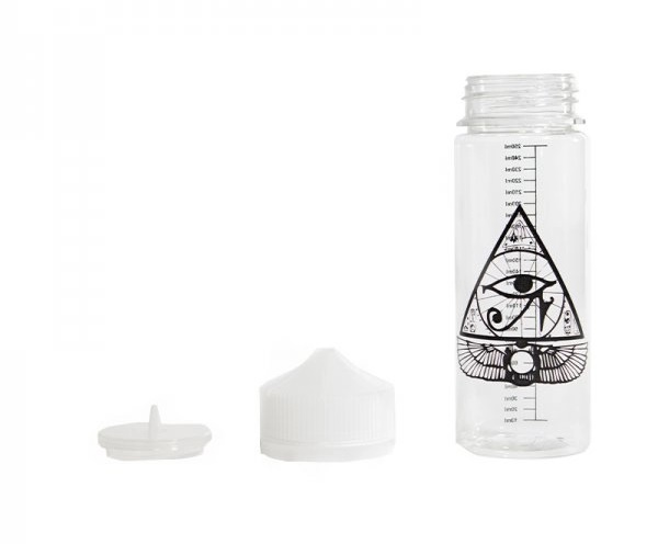 Flacon 250ml gradué Illuminati pour préparation DIY, bouchon et aiguille enlevés