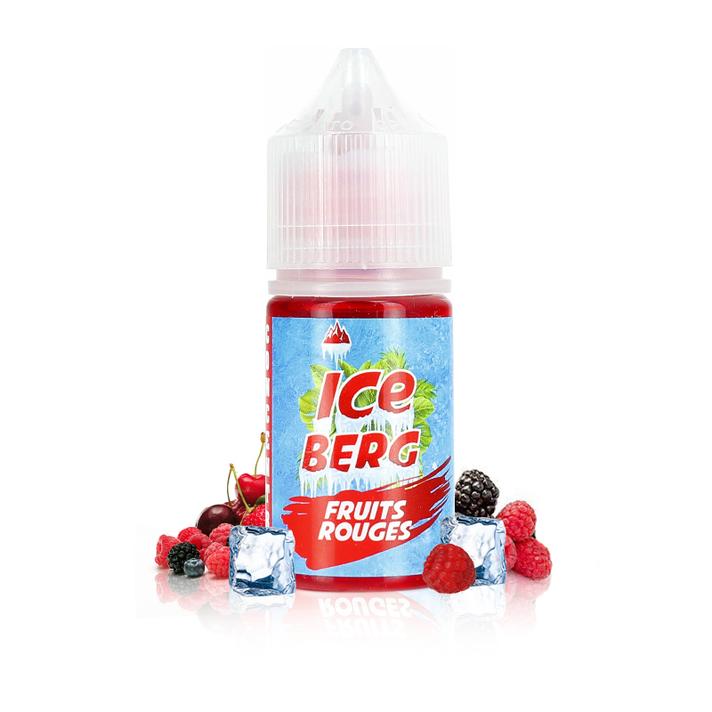 Iceberg fruits rouges 30ml avec ses fruits et sa glace