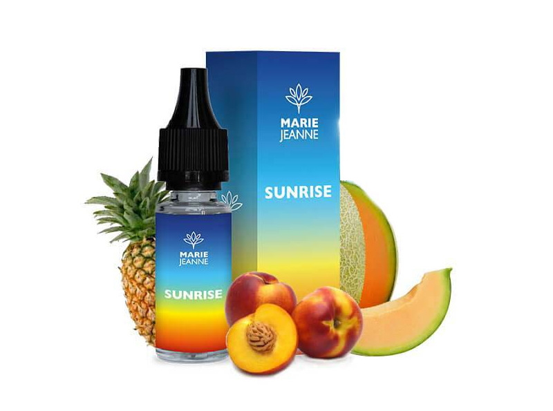 e liquide au CBD sunrise de marie jeanne avec des fruits d'été