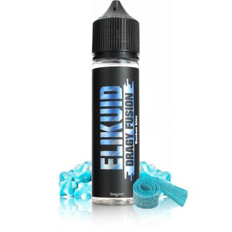 Flacon elikuid dragy fusion 50ml o nicotine avec ses bonbons acidulés