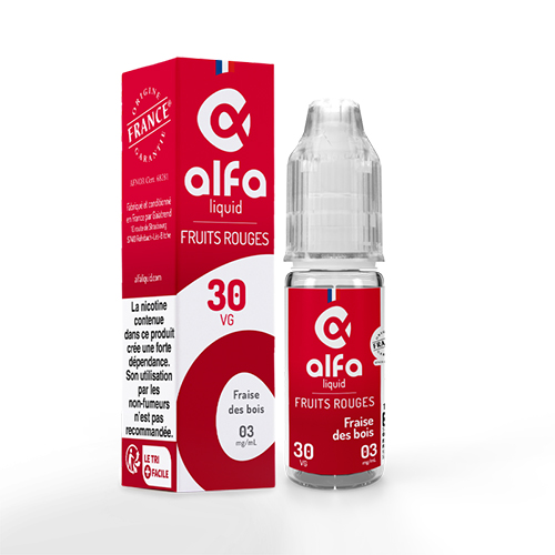 E liquide Fraise des Bois 10ml Alfaliquid illustré