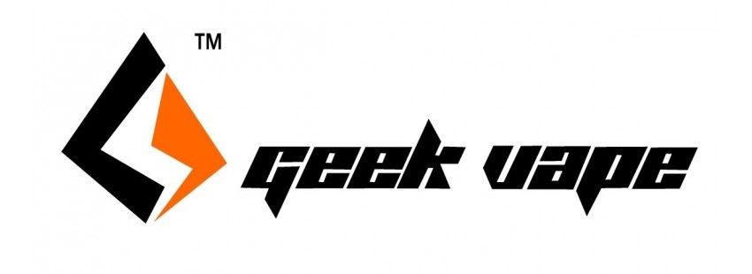 Logo geek vape en noir et orange