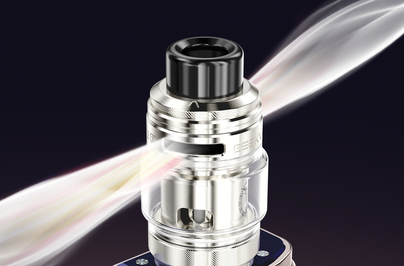 représentation de l'Airflow sur le haut du clearomiseur Z Fli Geek Vape