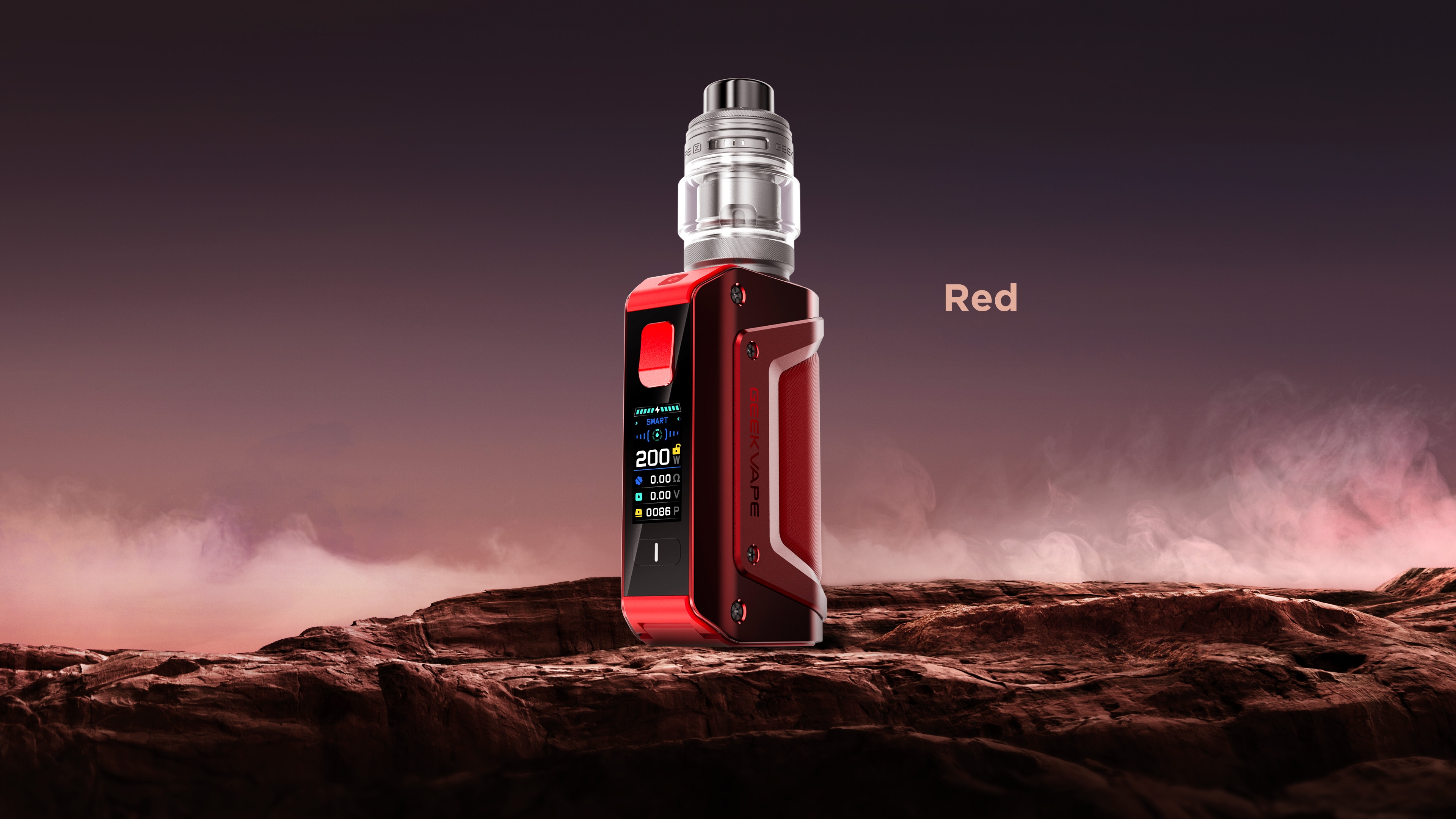 Kit Aegis Legend 3 Red, avec un décor de désertique