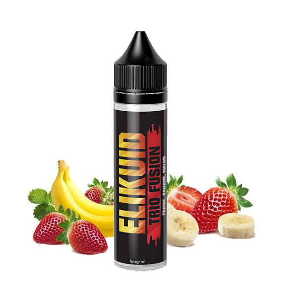 Elikuid 50ml trio fusion fraise banane et melon