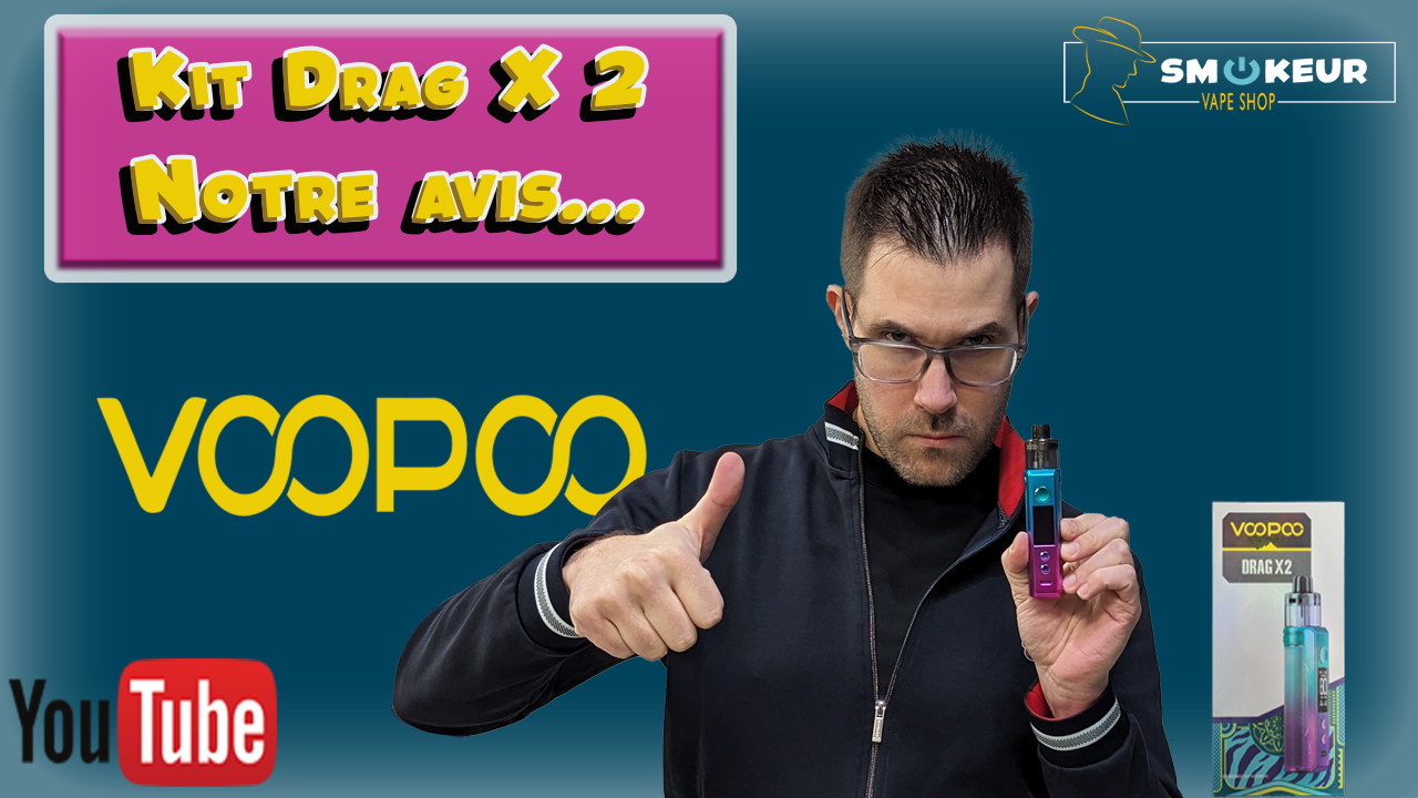 Stéphane test la drag x 2 de VOOPOO avec un pouce levé