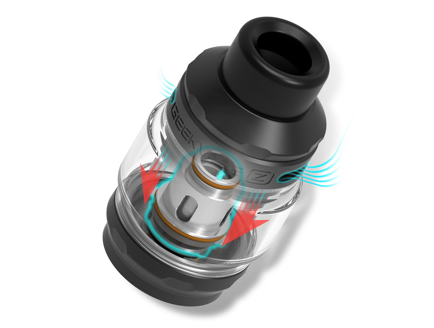 Zeus Sub Ohm 2021 airflow avec dleche